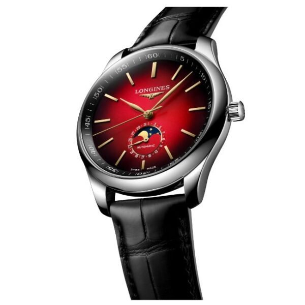 Longines Black Alligator Strap Men Watch L29194092