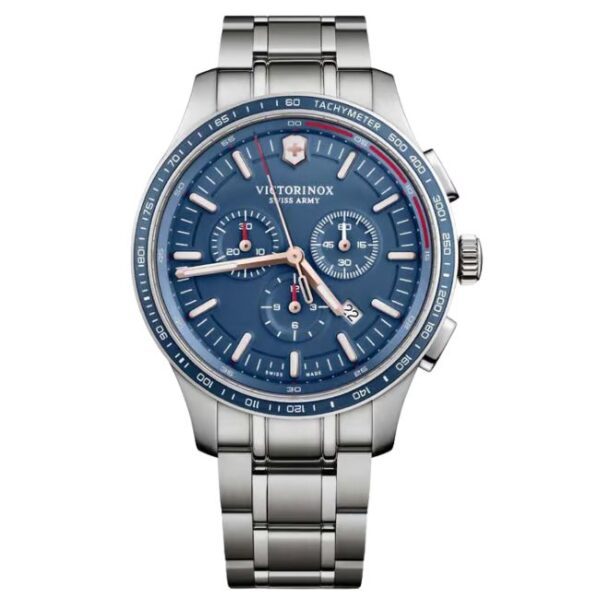 Victorinox Swiss Made Alliance Chronograph Blue Dial Men'S Watch - 241817
